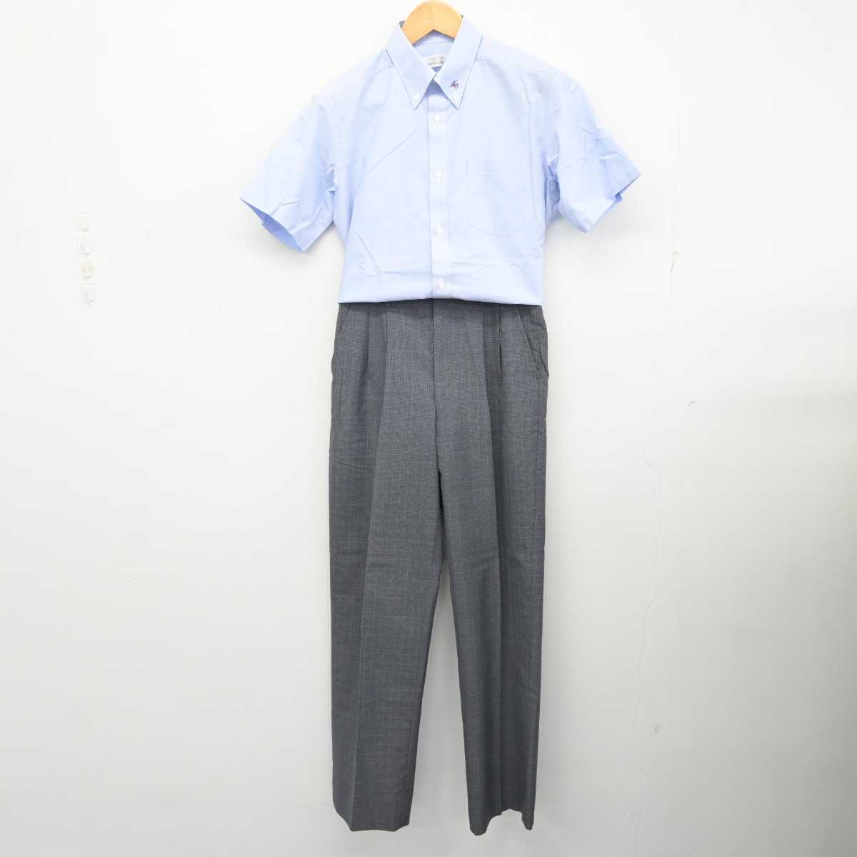 【中古】千葉県 流山おおたかの森高等学校 男子制服 2点 (シャツ・ズボン) sf078478