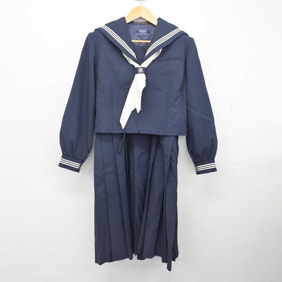 【中古】千葉県 湖北台中学校 女子制服 4点 (セーラー服・ジャンパースカート) sf078480