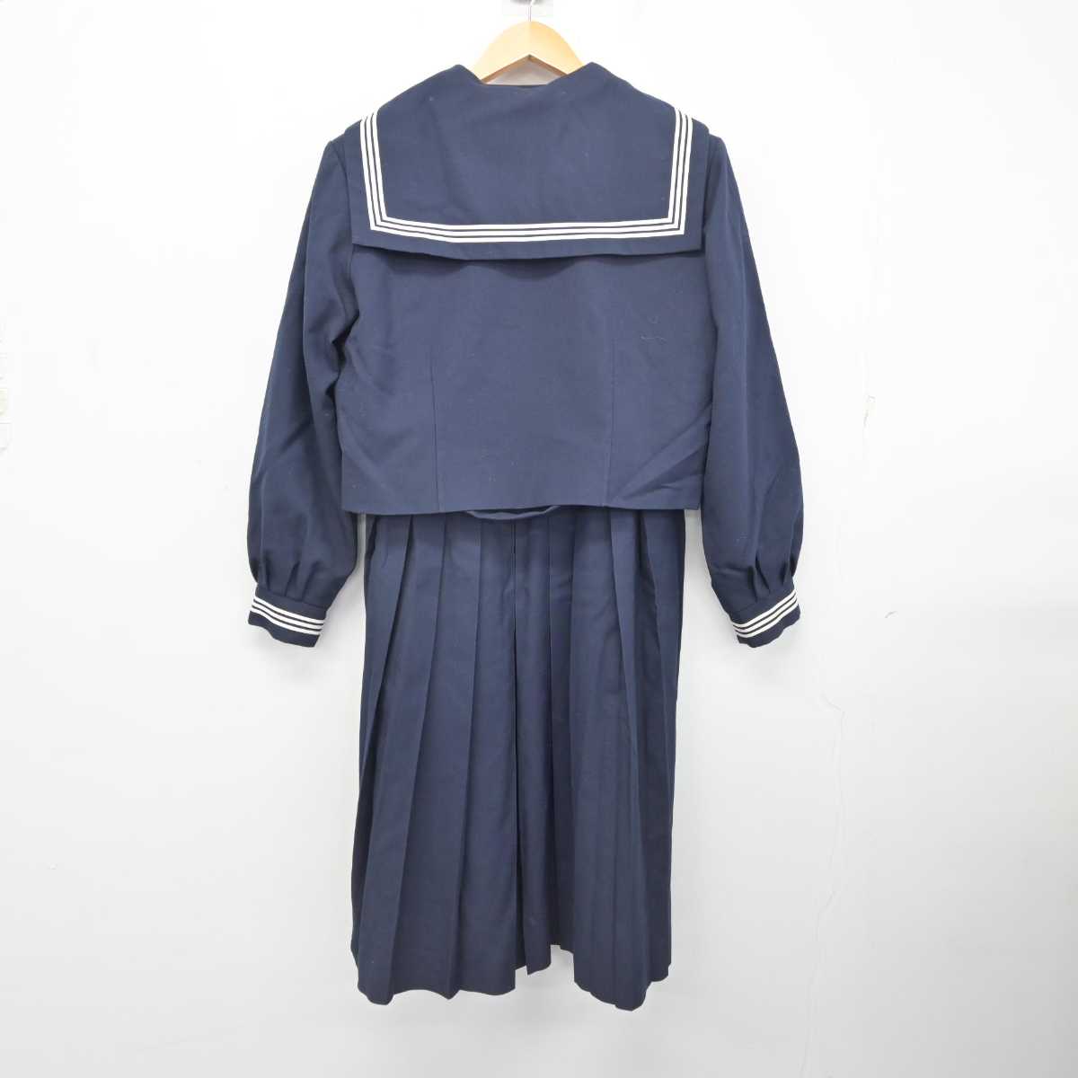 【中古】千葉県 湖北台中学校 女子制服 4点 (セーラー服・ジャンパースカート) sf078480