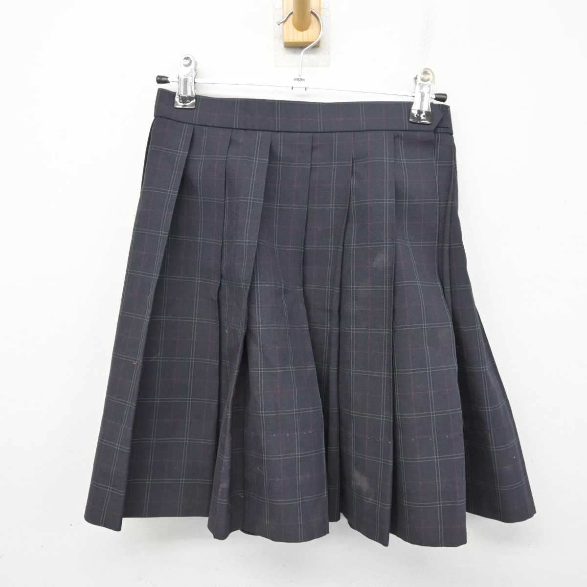 【中古】京都府 桂高等学校 女子制服 2点 (ニットベスト・スカート) sf078490