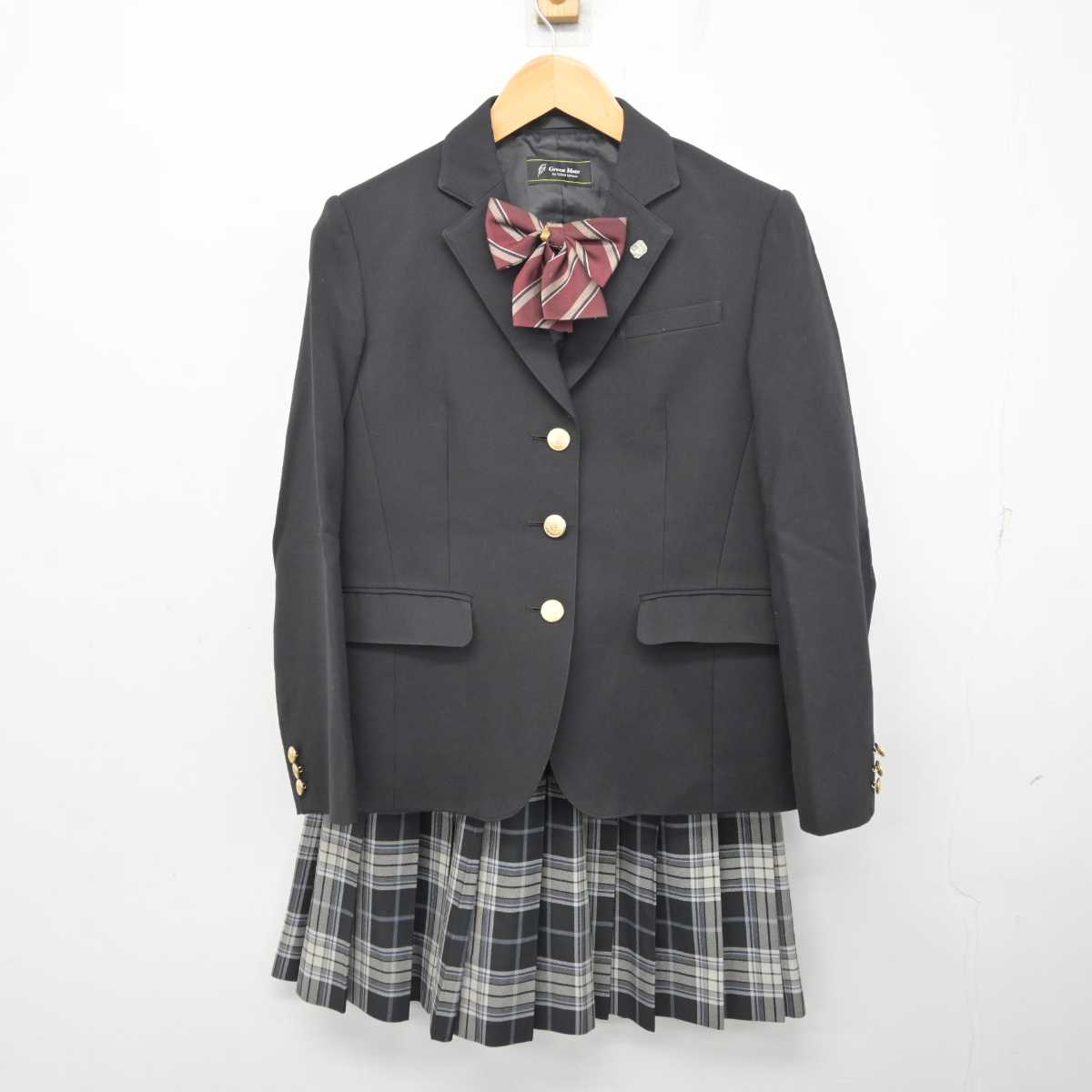 【中古】千葉県 西武台千葉高等学校 女子制服 5点 (ブレザー・ニット・スカート) sf078495