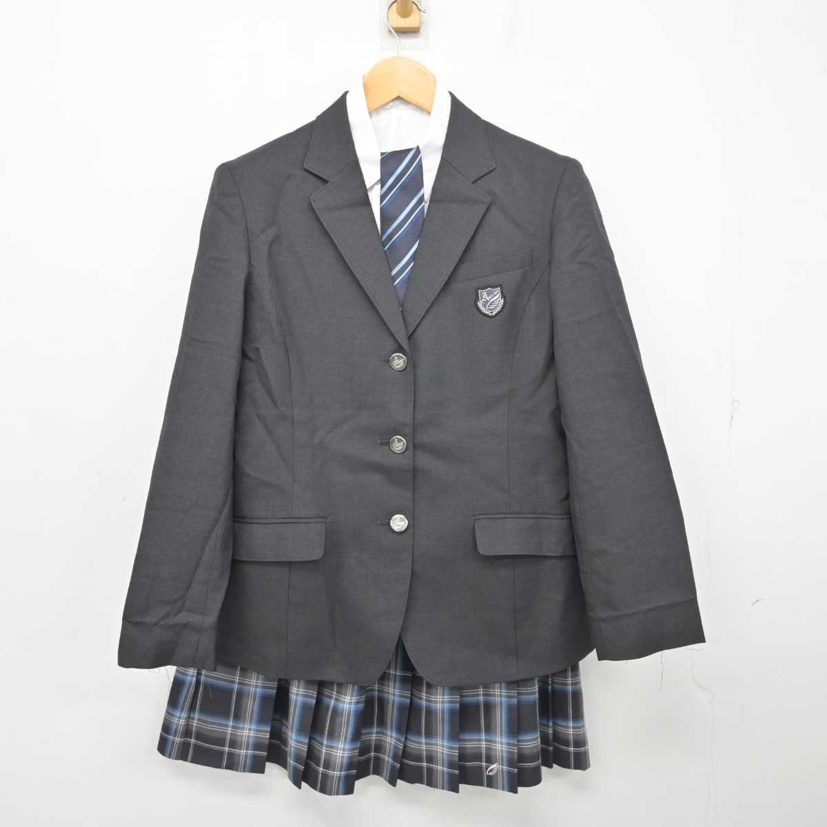 【中古】東京都 青井高等学校 女子制服 4点 (ブレザー・シャツ・スカート) sf078505