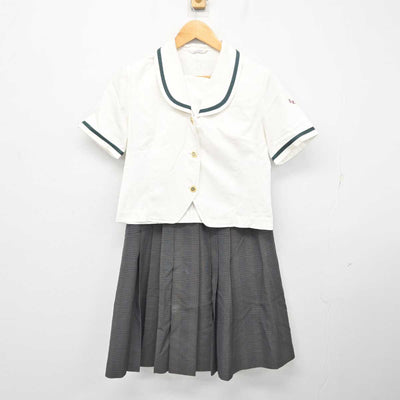 【中古】長崎県 佐世保商業高等学校 女子制服 2点 (ブラウス・スカート) sf078517