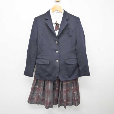 【中古】広島県 御調中学校 女子制服 4点 (ブレザー・シャツ・スカート) sf078520