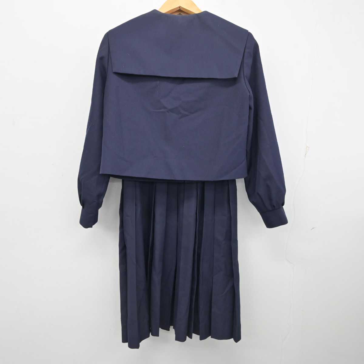 【中古】茨城県 土浦第三中学校 女子制服 3点 (セーラー服・ジャンパースカート) sf078533