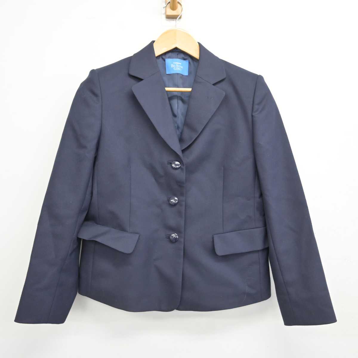 【中古】茨城県 土浦第二高等学校 女子制服 2点 (ブレザー・ジャンパースカート) sf078535