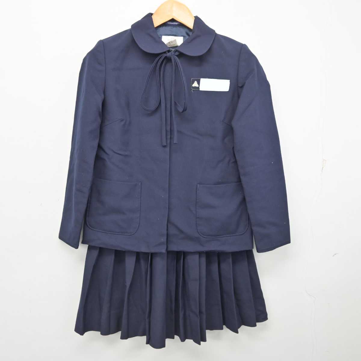 【中古】徳島県 藍住中学校 女子制服 3点 (ブレザー・ベスト・スカート) sf078537