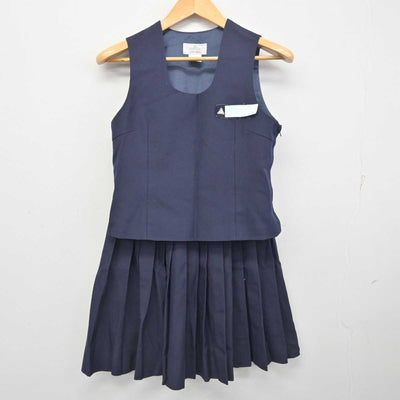 【中古】徳島県 藍住中学校 女子制服 3点 (ブレザー・ベスト・スカート) sf078537