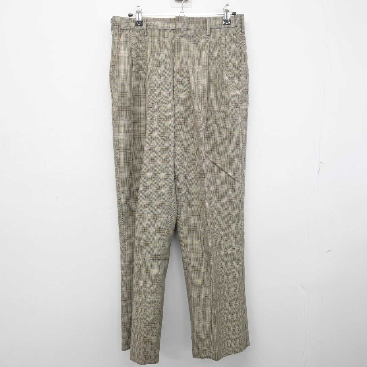 【中古】徳島県 徳島北高等学校 男子制服 5点 (ブレザー・ニット・ズボン) sf078541