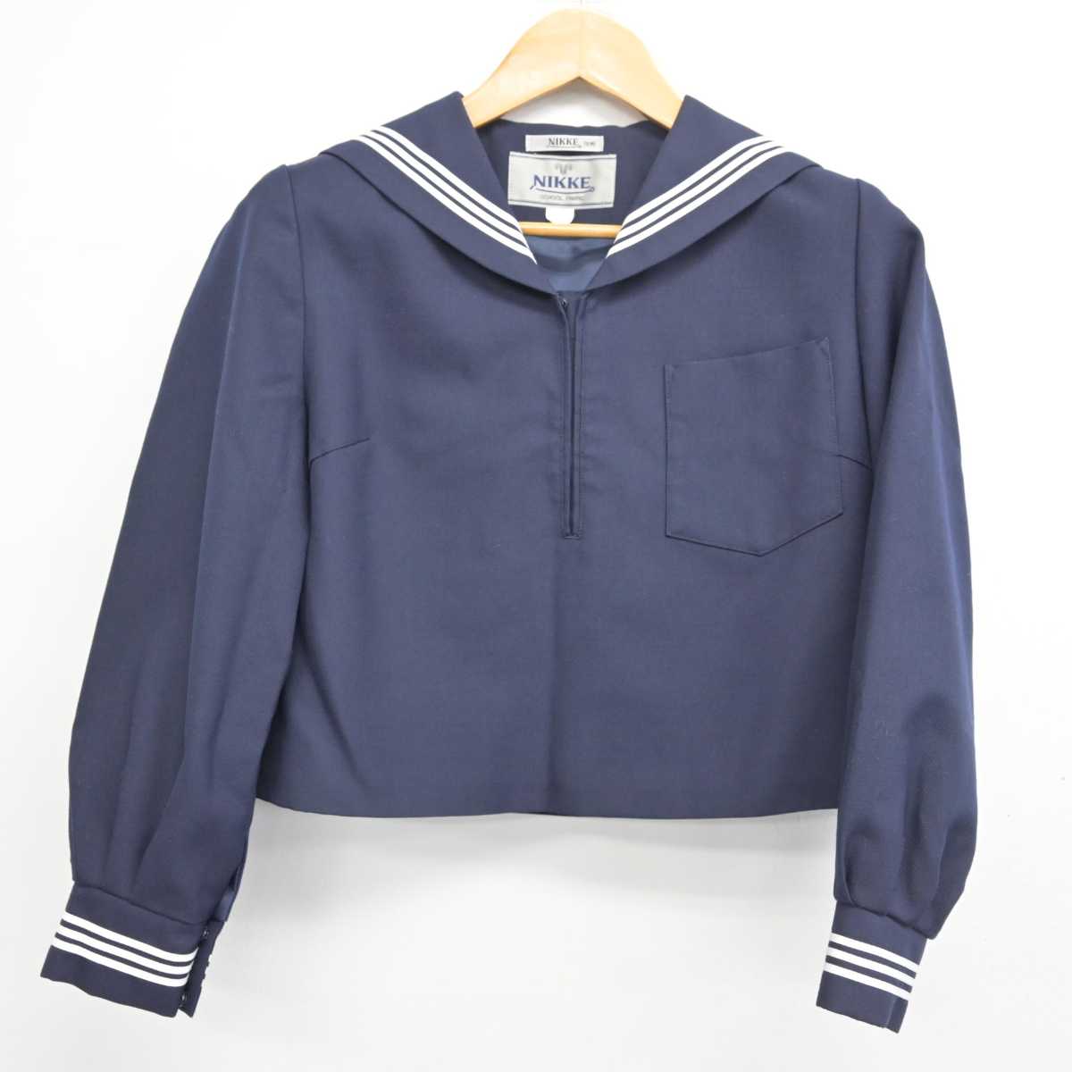 【中古】京都府 白糸中学校 女子制服 2点 (セーラー服・スカート) sf078543