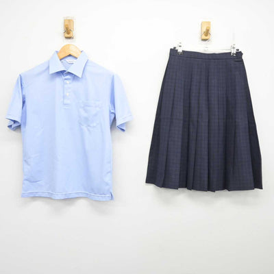 【中古】福岡県 花畑中学校 女子制服 2点 (シャツ・スカート) sf078546