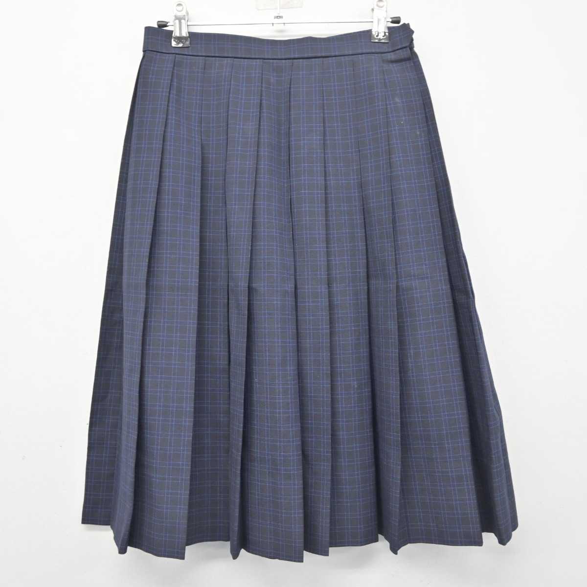 【中古】福岡県 花畑中学校 女子制服 2点 (シャツ・スカート) sf078546