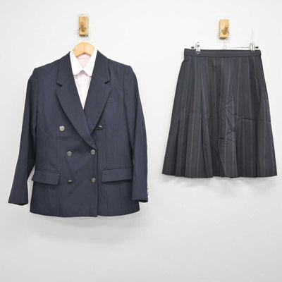 【中古】埼玉県 久喜高等学校 女子制服 4点 (ブレザー・シャツ・スカート) sf078547