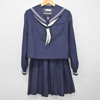 【中古】神奈川県 湘光中学校 女子制服 3点 (セーラー服・スカート) sf078555