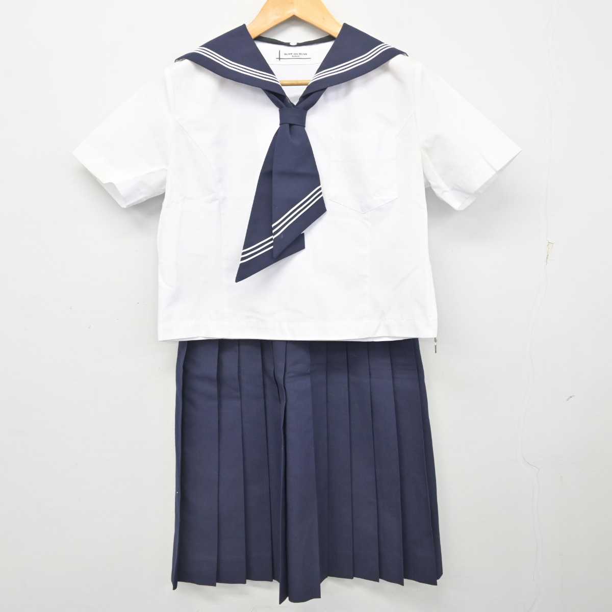 【中古】神奈川県 湘光中学校 女子制服 4点 (セーラー服・スカート) sf078557