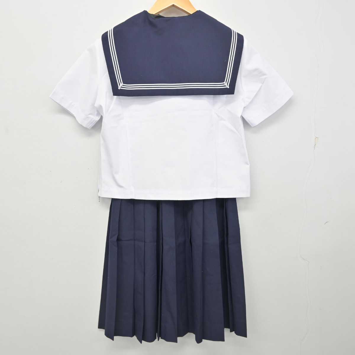 【中古】神奈川県 湘光中学校 女子制服 3点 (セーラー服・スカート) sf078558