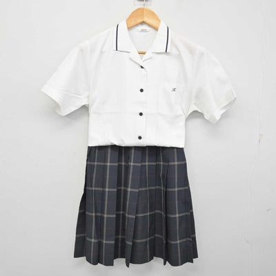 【中古】東京都 駒澤大学高等学校 女子制服 3点 (シャツ・スカート) sf078561