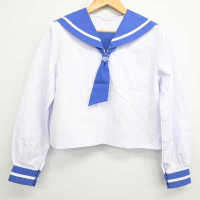 【中古】福島県 植田中学校 女子制服 2点 (セーラー服) sf078565