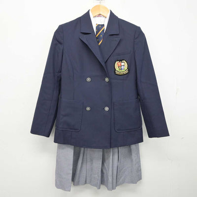 【中古】熊本県 東海大学付属熊本星翔高等学校 女子制服 5点 (ブレザー・ベスト・シャツ・スカート) sf078574