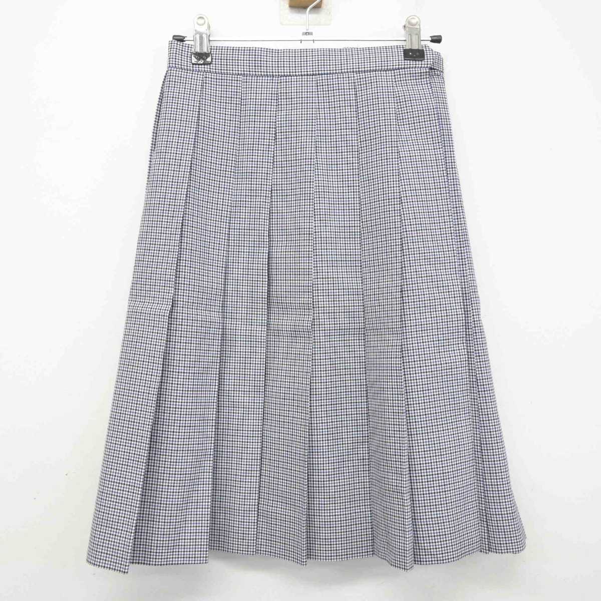 【中古】熊本県 東海大学付属熊本星翔高等学校 女子制服 4点 (ニット・シャツ・スカート) sf078575