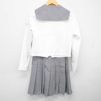 【中古】熊本県 東海大学付属熊本星翔高等学校 女子制服 3点 (セーラー服・スカート) sf078576