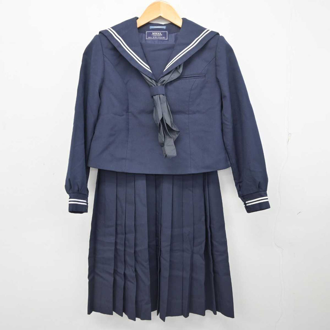 中古】福島県 湯本第二中学校 女子制服 3点 (セーラー服・スカート) sf078579 | 中古制服通販パレイド