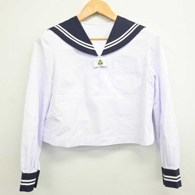 【中古】福島県 湯本第二中学校 女子制服 3点 (セーラー服・セーラー服・スカート) sf078581