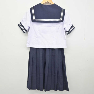 【中古】福島県 湯本第二中学校 女子制服 2点 (セーラー服・スカート) sf078582