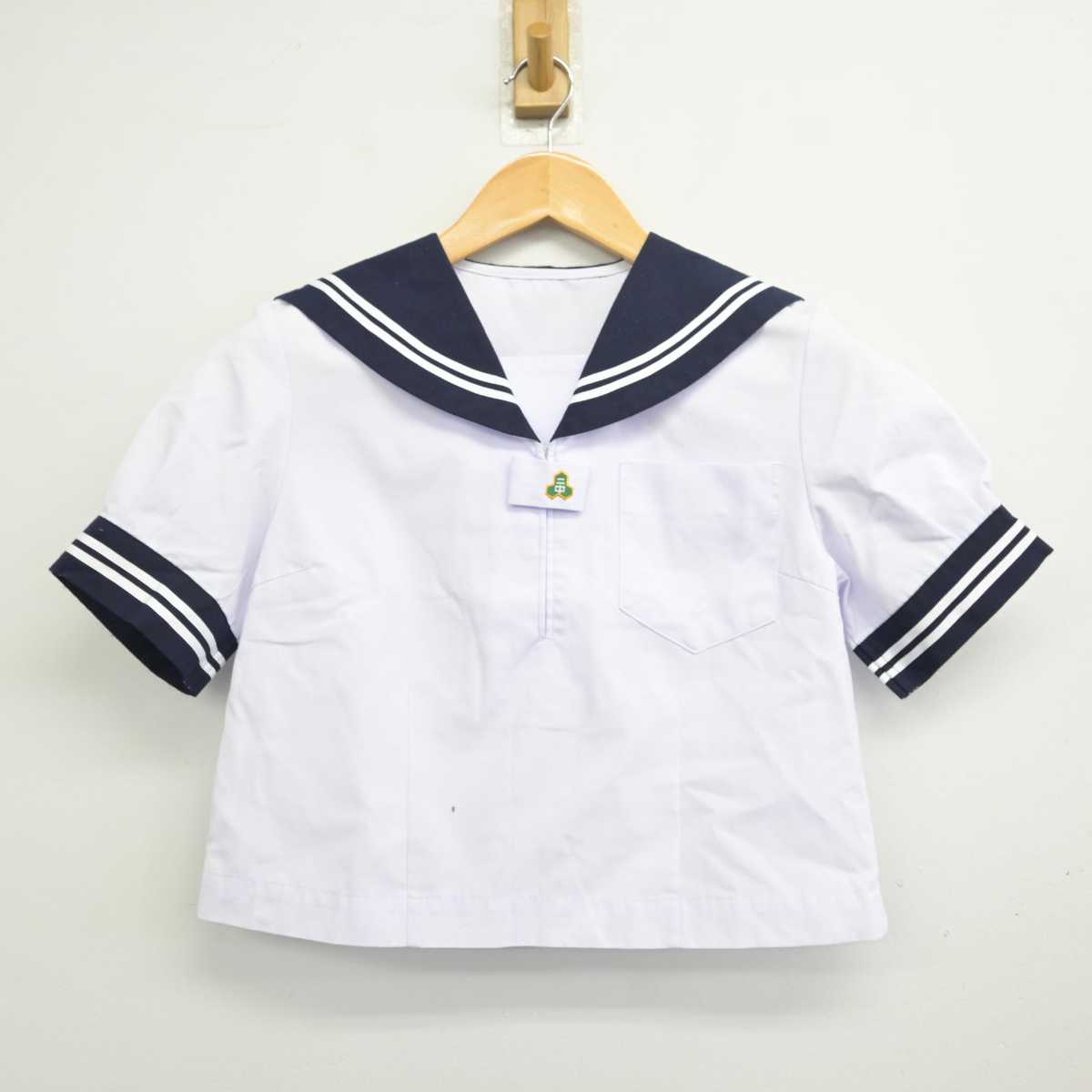 【中古】福島県 湯本第二中学校 女子制服 2点 (セーラー服・スカート) sf078582