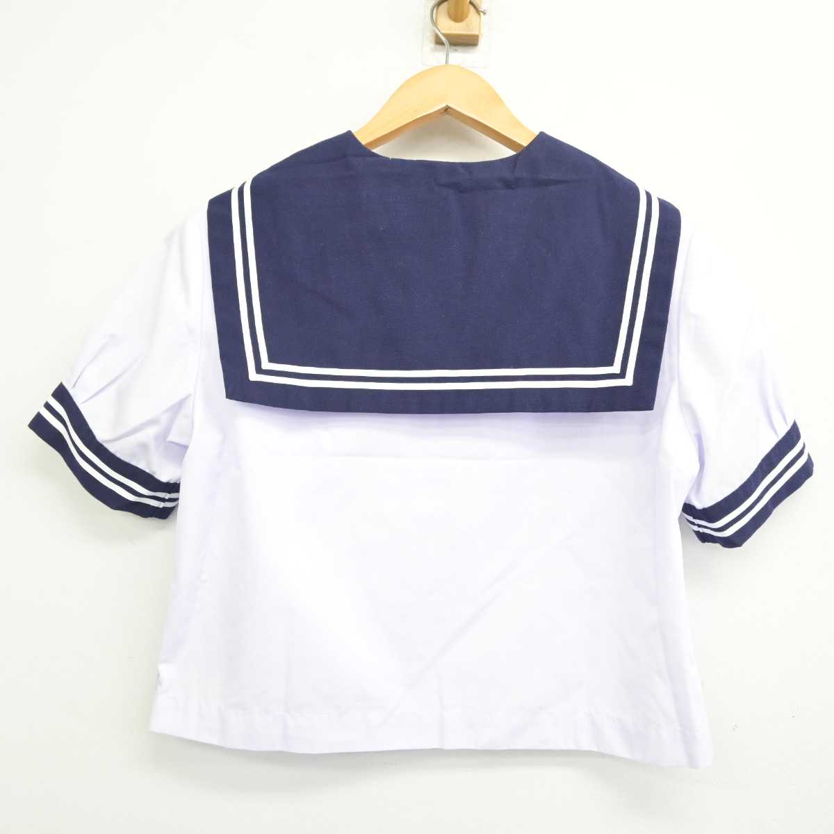 【中古】福島県 湯本第二中学校 女子制服 2点 (セーラー服) sf078583