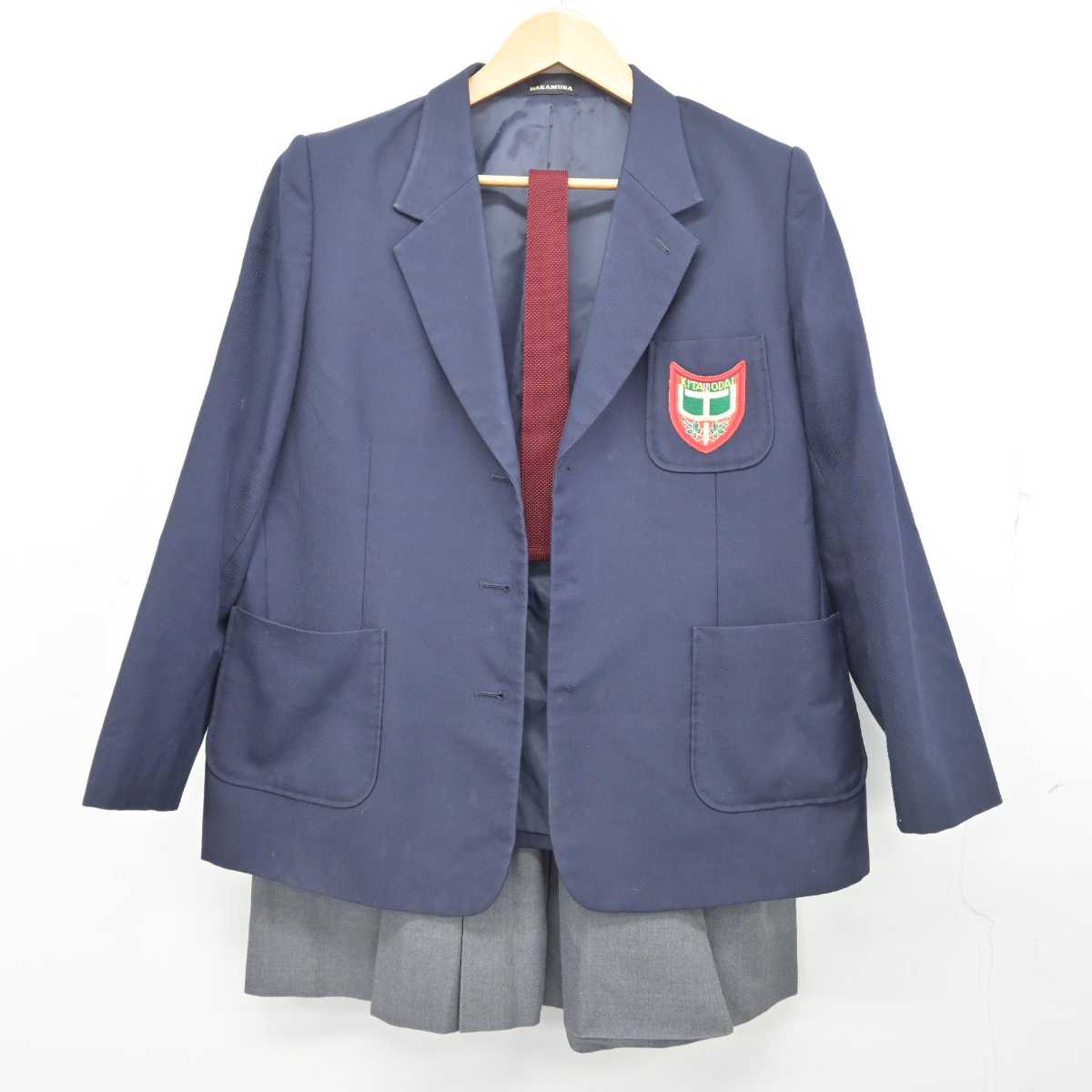 【中古】神奈川県 北の台中学校 女子制服 3点 (ブレザー・スカート) sf078590