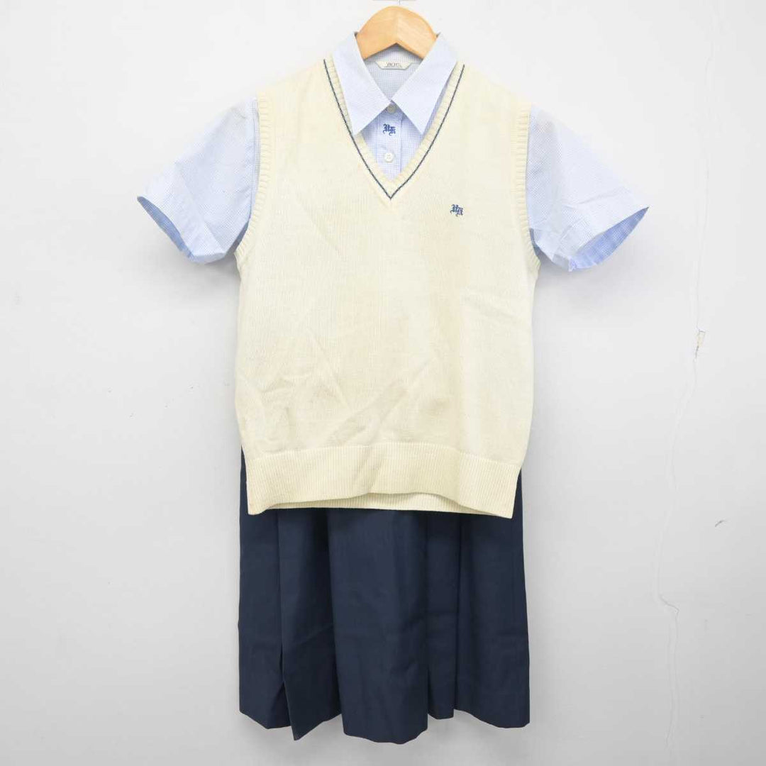 中古】栃木県 宇都宮北高等学校 女子制服 3点 (ニットベスト・シャツ・スカート) sf078598 | 中古制服通販パレイド