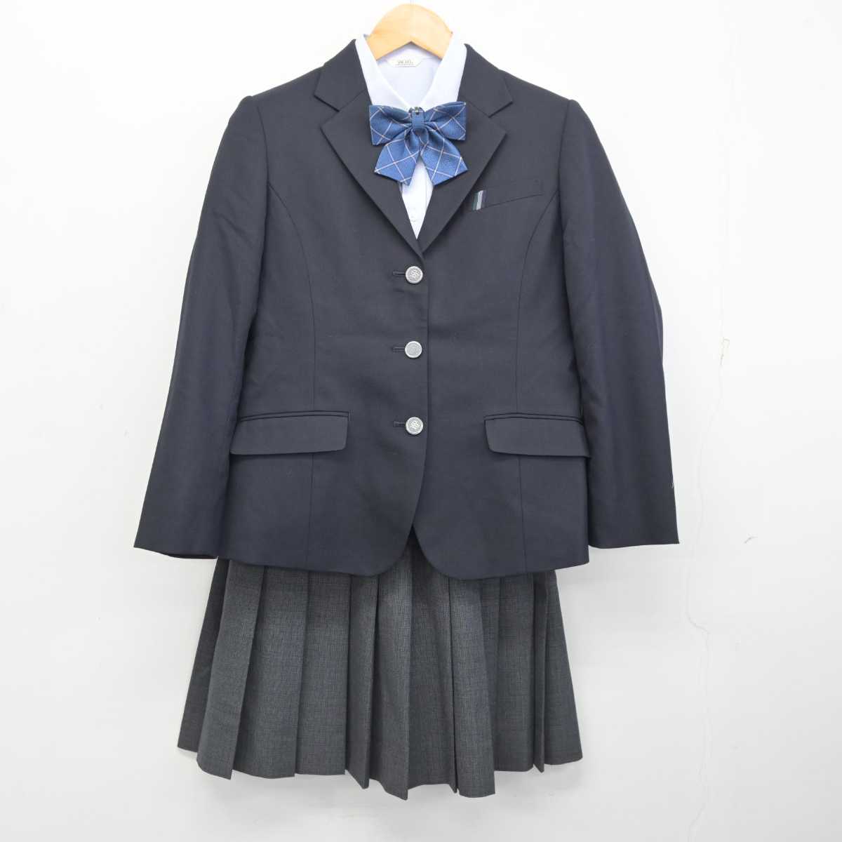 【中古】三重県 鈴鹿高等学校 女子制服 4点 (ブレザー・シャツ・スカート) sf078603