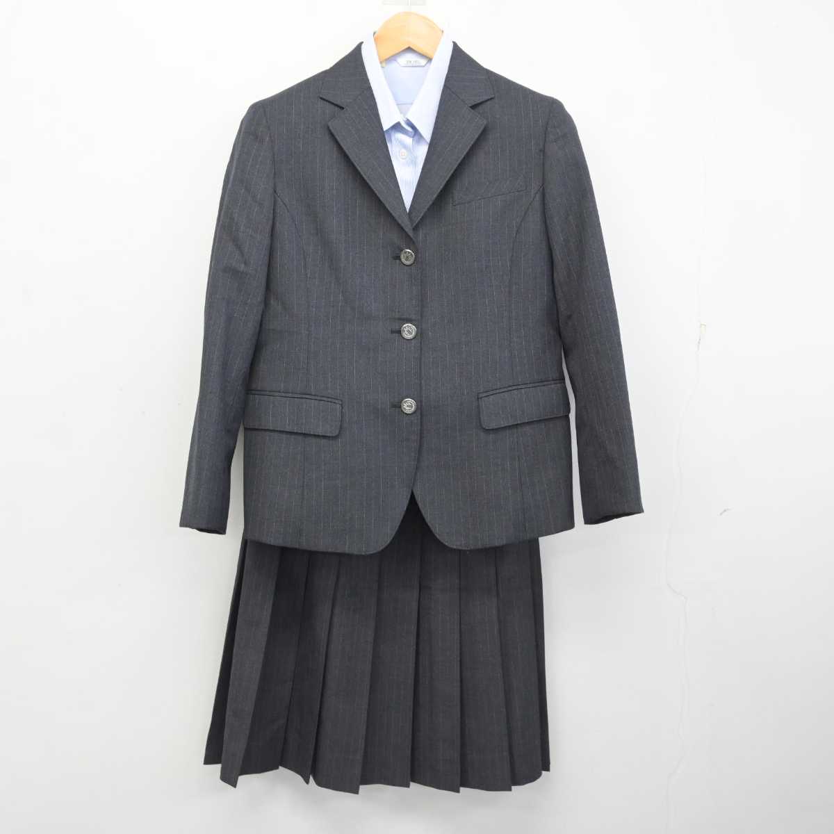 【中古】三重県 四日市メリノール学院高等学校 女子制服 3点 (ブレザー・シャツ・スカート) sf078610