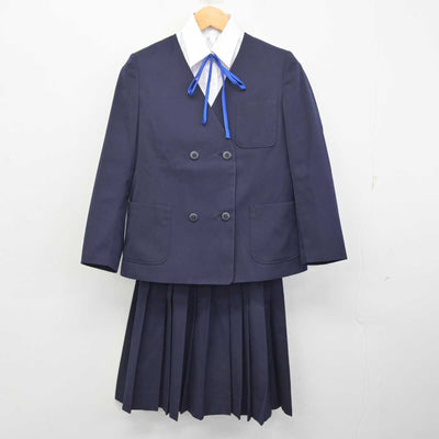 【中古】新潟県 城西中学校 女子制服 4点 (ブレザー・シャツ・スカート) sf078617