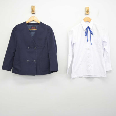 【中古】新潟県 城西中学校 女子制服 4点 (ブレザー・シャツ・スカート) sf078617