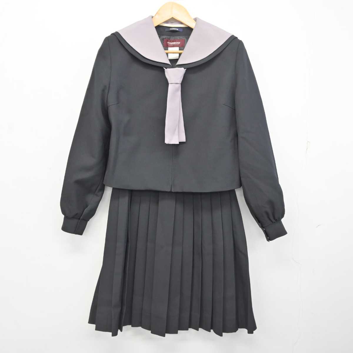 【中古】滋賀県 八日市高等学校 女子制服 3点 (セーラー服・スカート) sf078619