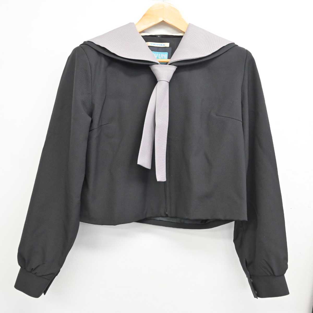 【中古】滋賀県 八日市高等学校 女子制服 3点 (セーラー服・スカート) sf078620