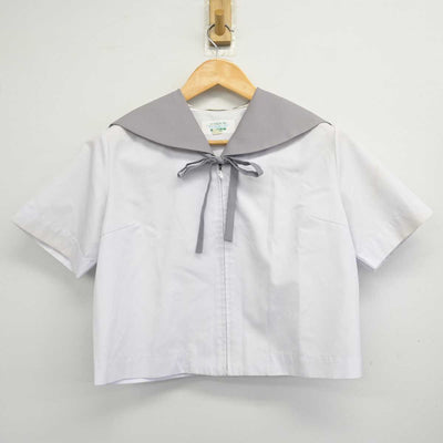 【中古】滋賀県 八日市高等学校 女子制服 3点 (セーラー服・スカート) sf078621