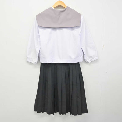 【中古】滋賀県 八日市高等学校 女子制服 3点 (セーラー服・スカート) sf078622