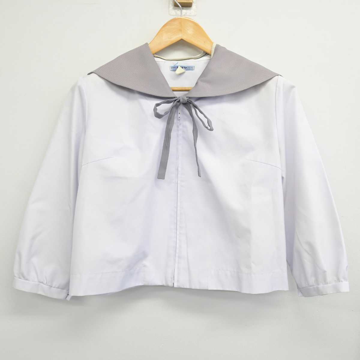 【中古】滋賀県 八日市高等学校 女子制服 3点 (セーラー服・スカート) sf078622