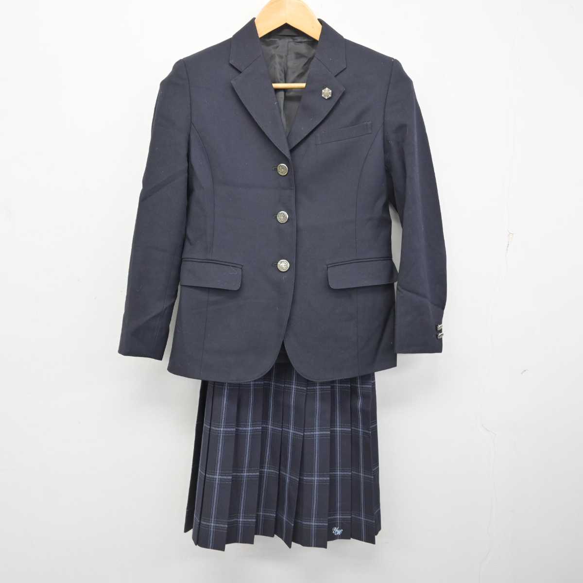 【中古】東京都 雪谷高等学校 女子制服 3点 (ブレザー・スカート) sf078632