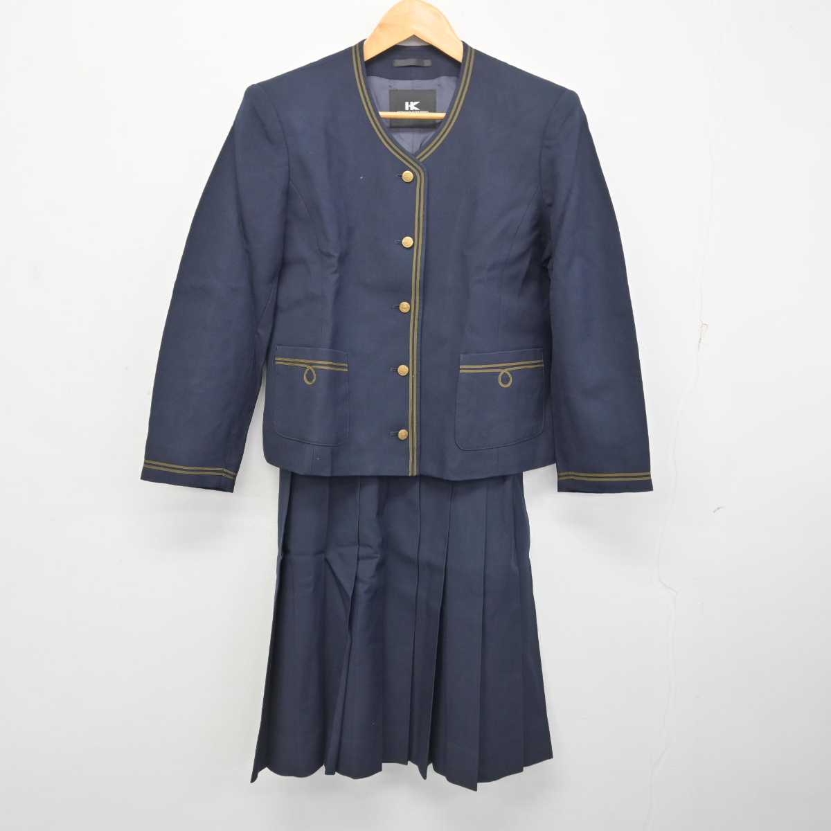 【中古】大分県 平松学園 大分東明高等学校 女子制服 2点 (ブレザー・スカート) sf078633