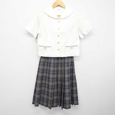 【中古】大分県 平松学園 大分東明高等学校 女子制服 3点 (ブラウス・スカート) sf078634