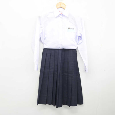 【中古】福岡県 福岡市内中学校標準服 女子制服 2点 (シャツ・スカート) sf078639