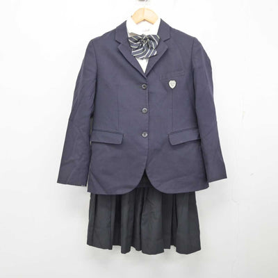 【中古】山口県 大津緑洋高等学校 日置校舎 女子制服 4点 (ブレザー・シャツ・スカート) sf078642