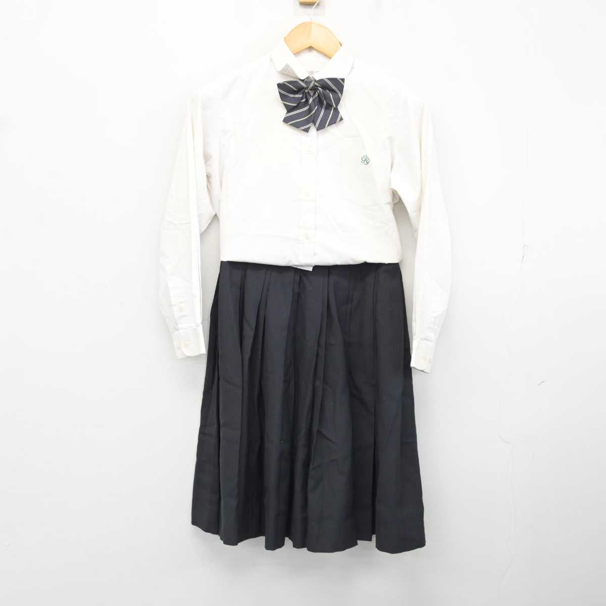 【中古】山口県 大津緑洋高等学校 日置校舎 女子制服 4点 (ブレザー・シャツ・スカート) sf078642