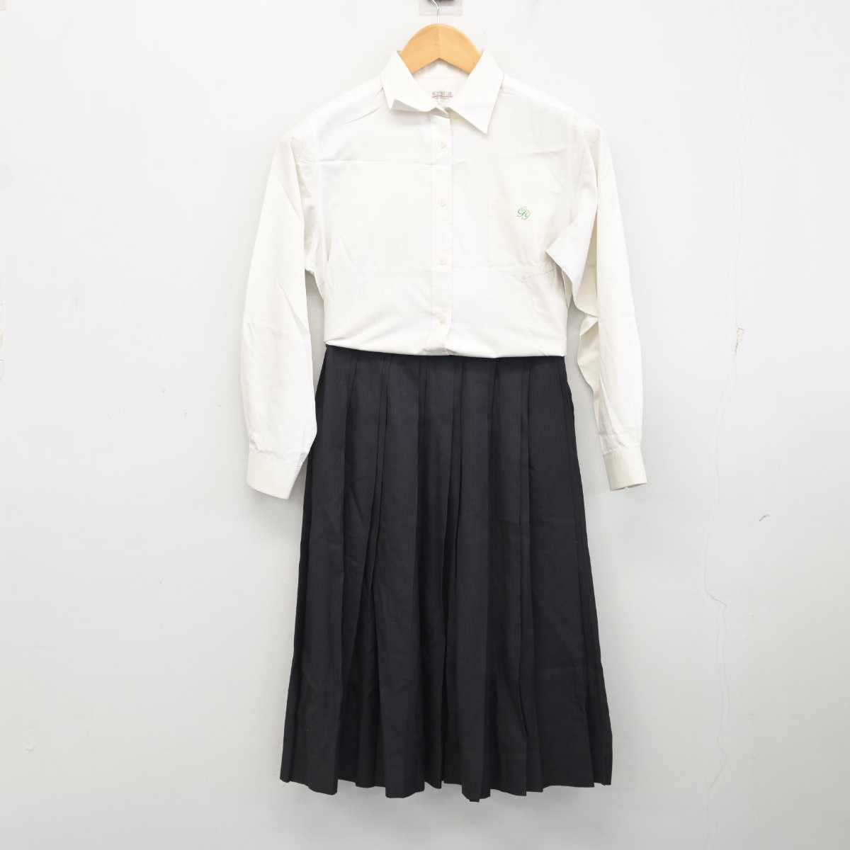 【中古】山口県 大津緑洋高等学校 日置校舎 女子制服 3点 (ブレザー・シャツ・スカート) sf078643