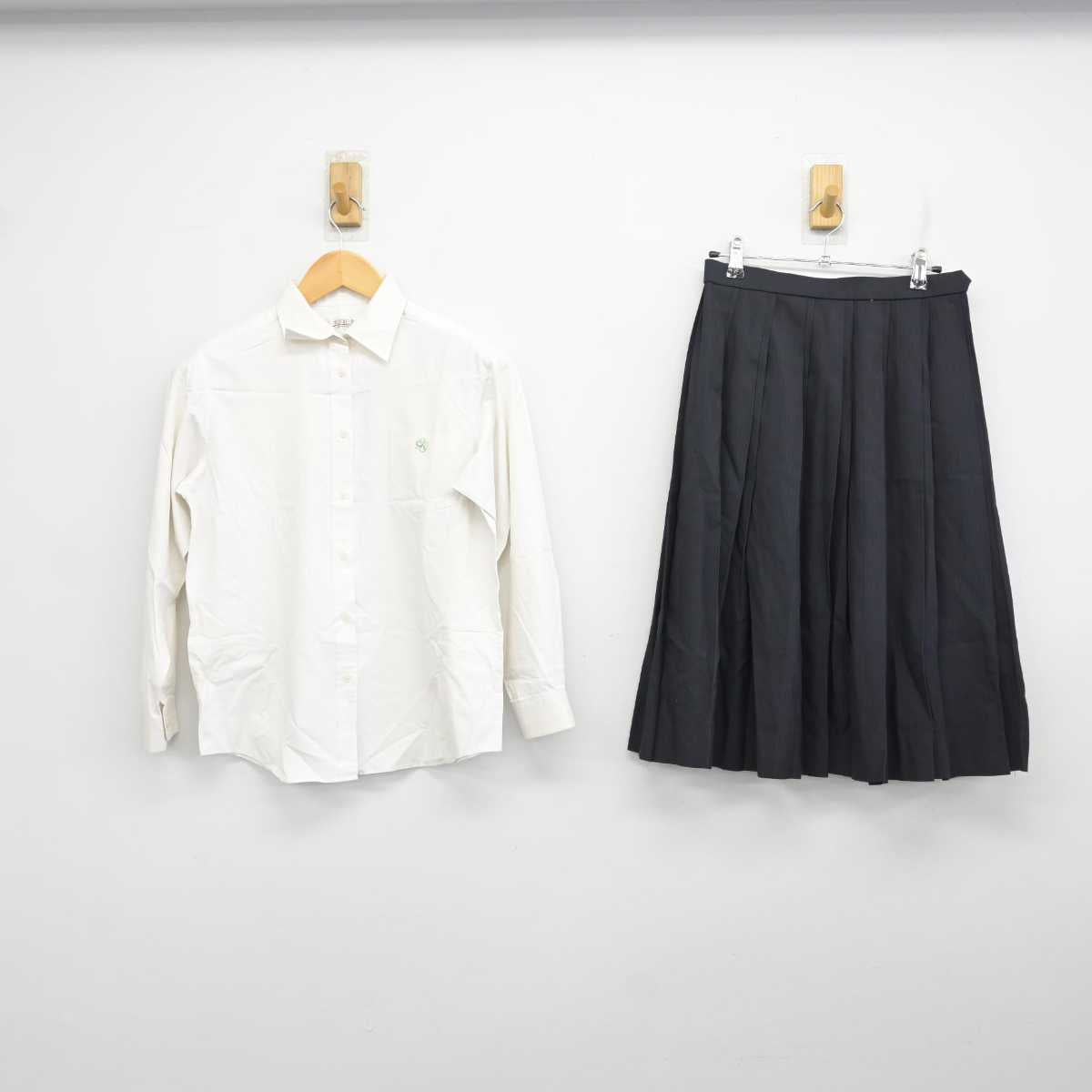 【中古】山口県 大津緑洋高等学校 日置校舎 女子制服 3点 (ブレザー・シャツ・スカート) sf078643