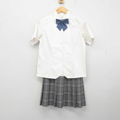 【中古】愛知県 至学館高等学校 女子制服 3点 (シャツ・スカート) sf078652